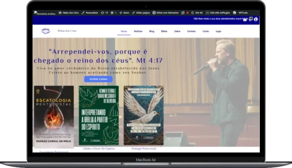 Temas de sites para igreja